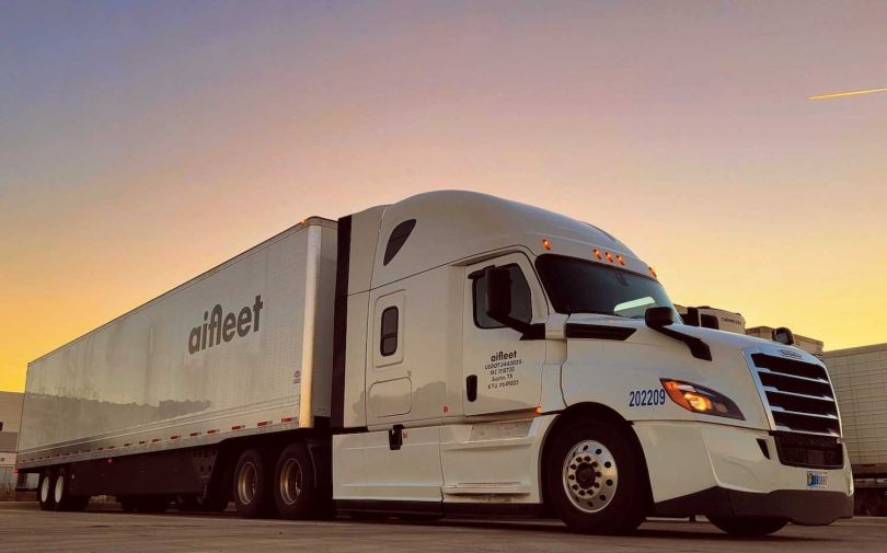 A photo of an AI Fleet truck.