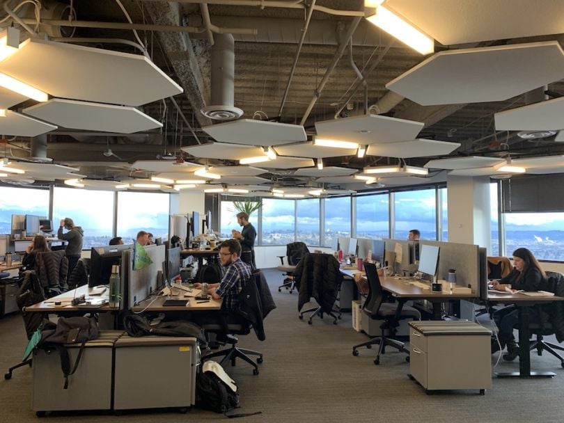 amperity seattle tech startup office floor