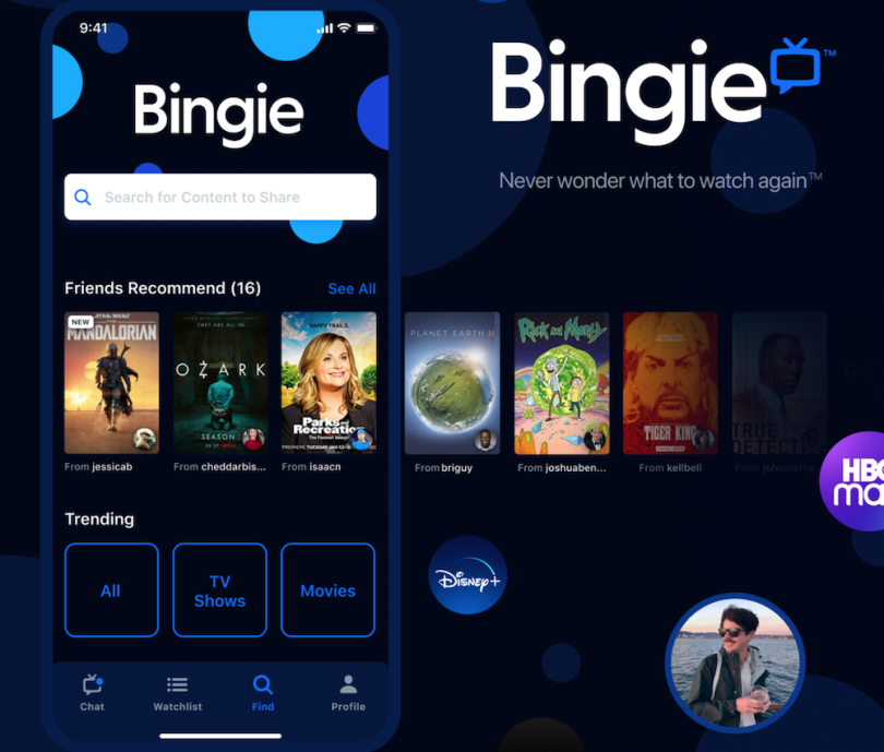 Bingie on smartphone