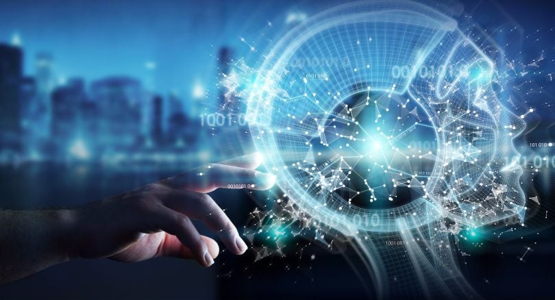 An image depicting a person using AI is shown.
