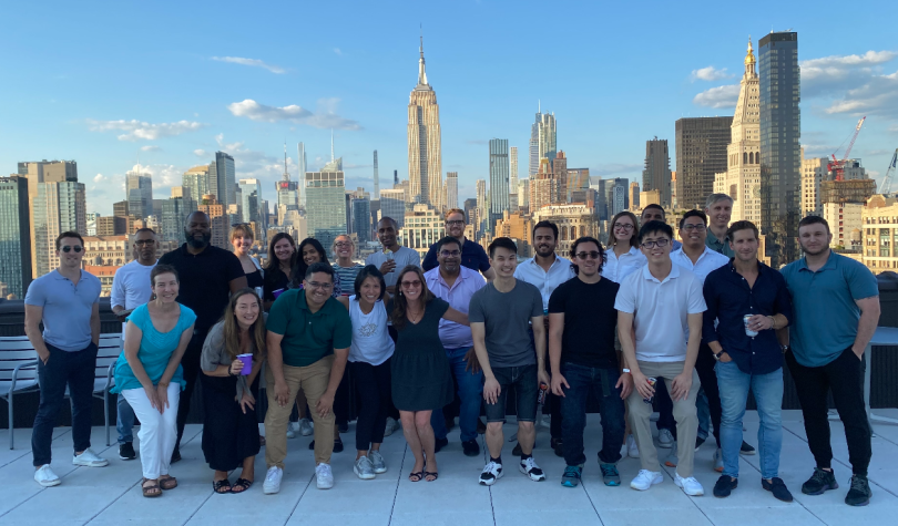 A group photo of the Axoni team. 