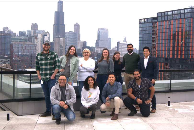 The Celadyne team poses together for a photo.