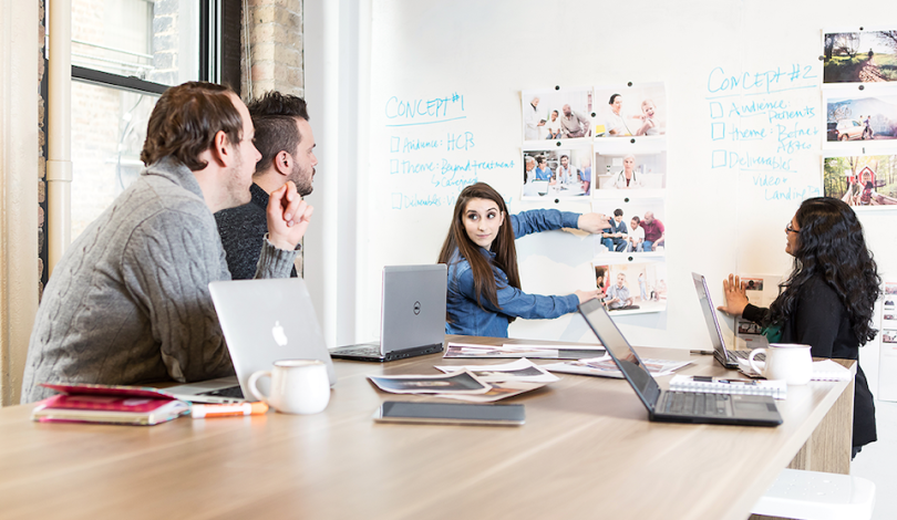 closerlook team working in a conference room