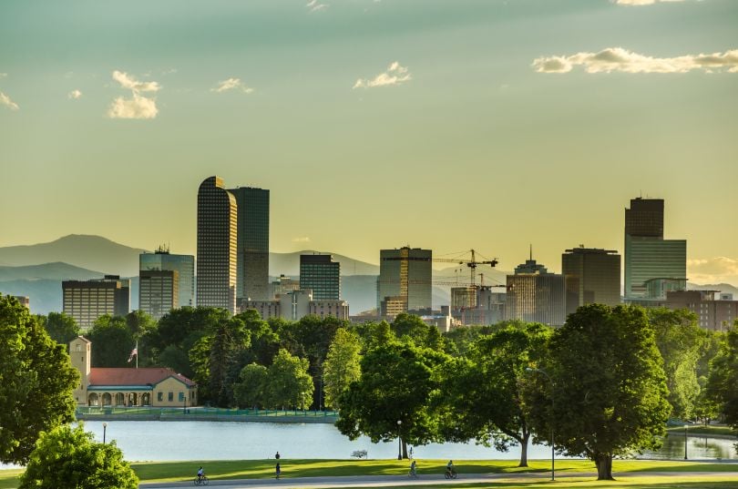 A photo of a Colorado city is shown.