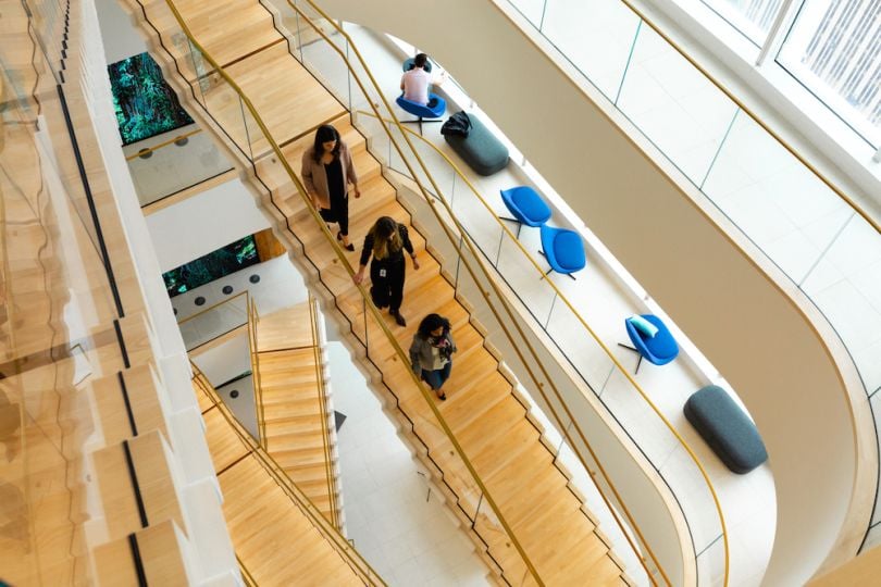 collaboration conducive layout accenture office tour