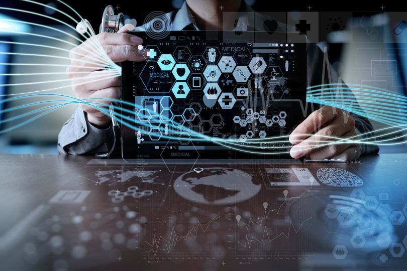 An image depicting digital healthcare is shown.