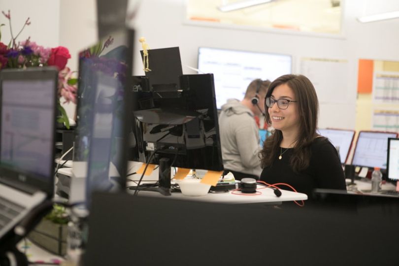 doctor.com working on computer