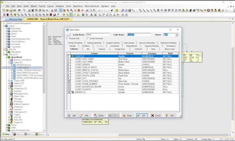 er studio data modeling tools
