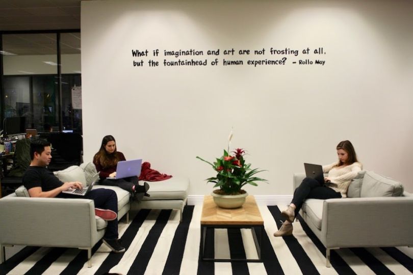 Golden Hippo's offices with collaborative spaces