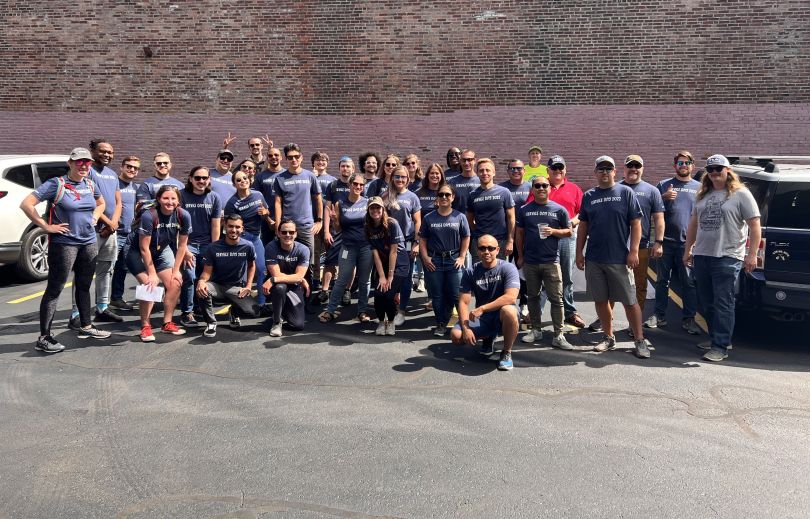 EverQuote's team posing for a photo.