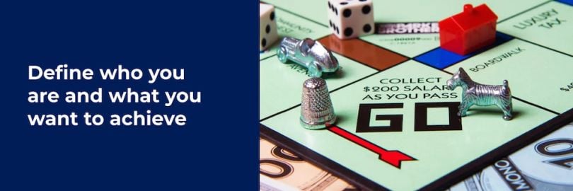 A picture of the Go space in Monopoly