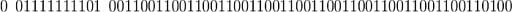 0.1 + 0.2 represented in floating point.
