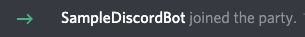 Notice that the discord bot has entered the server screenshot