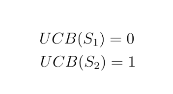 UCB Equation for third iteration