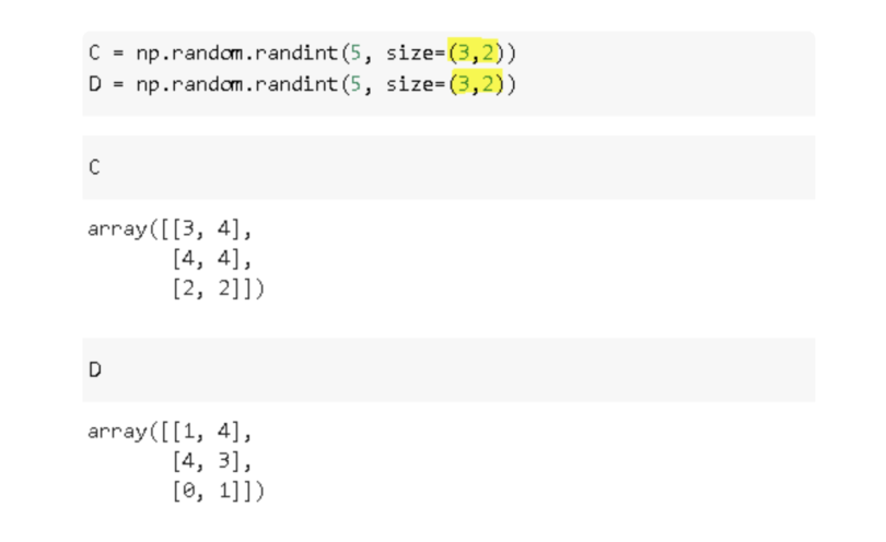 Attempting to multiply two 3x2 matrices. 