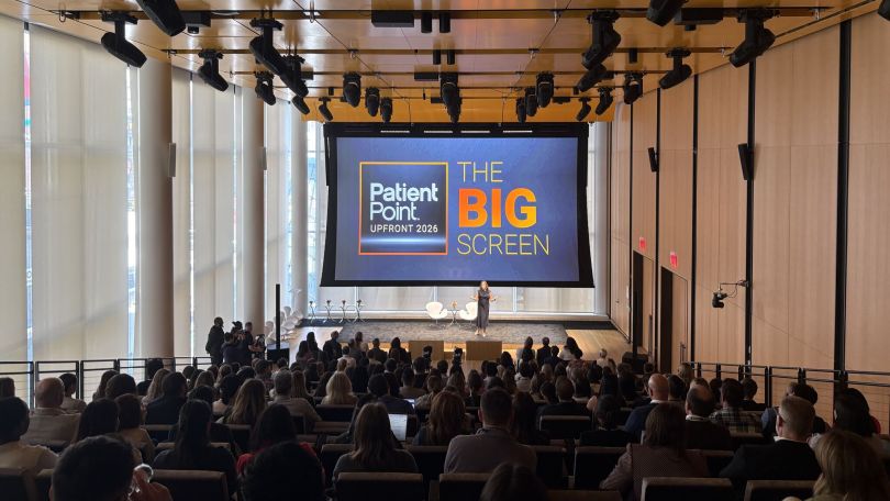 PatientPoint Big Screen presentation in front of an audience