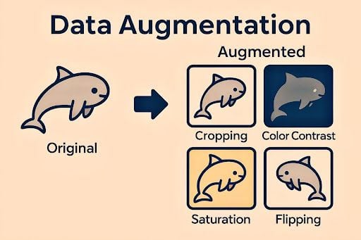Data augmentation illustration with vaquitas