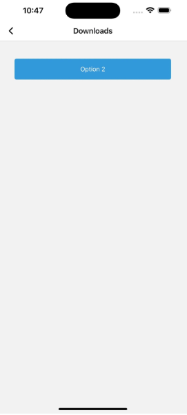 Second option of a React Native Dropdown