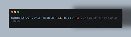 HASHMAP(INT INITIALCAPACITY)&nbsp;