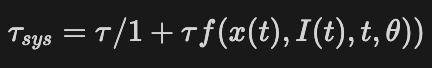 Liquid time constant equation