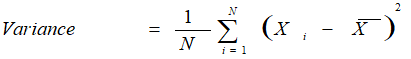 descriptive statistics variance calculation
