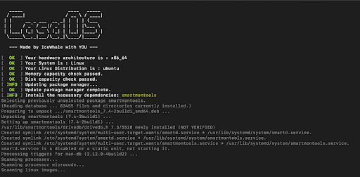 CasaOS installation page
