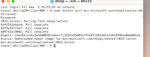 docker code to run on Mac