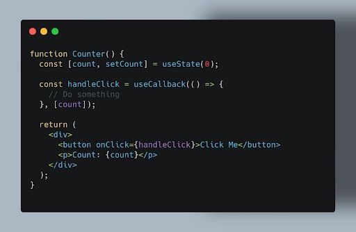 useCallback code example. 