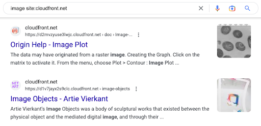 a Google search engine results page