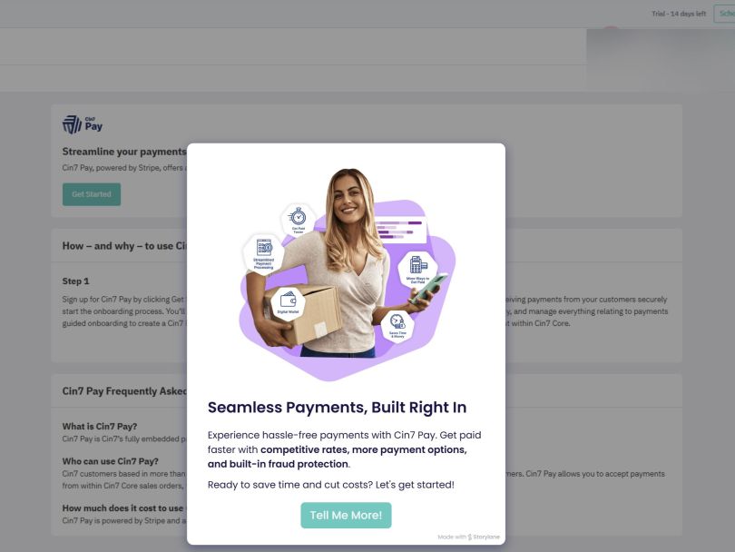 A demonstration of Cin7’s Cin7 Pay solution