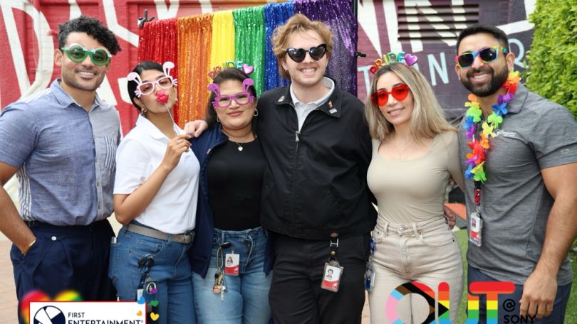 A group photo of First Entertainment Credit Union employees
