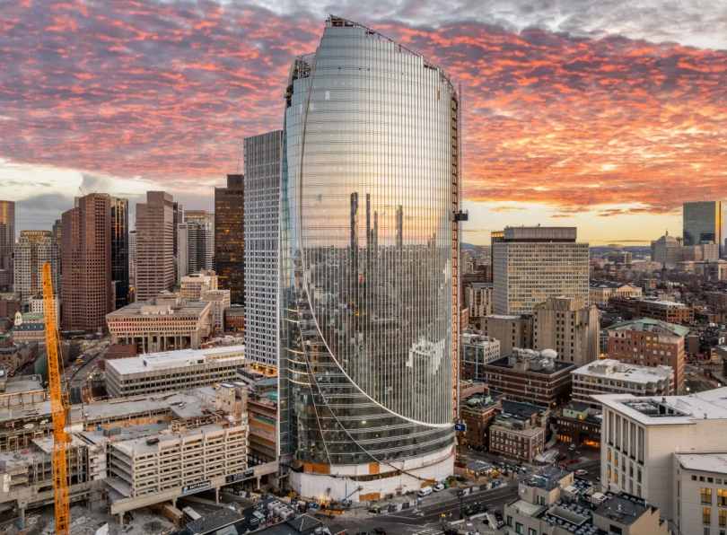 A building under construction.&nbsp;