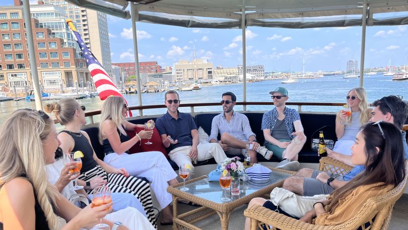 Sophia Genetics employees in an outdoor group photo