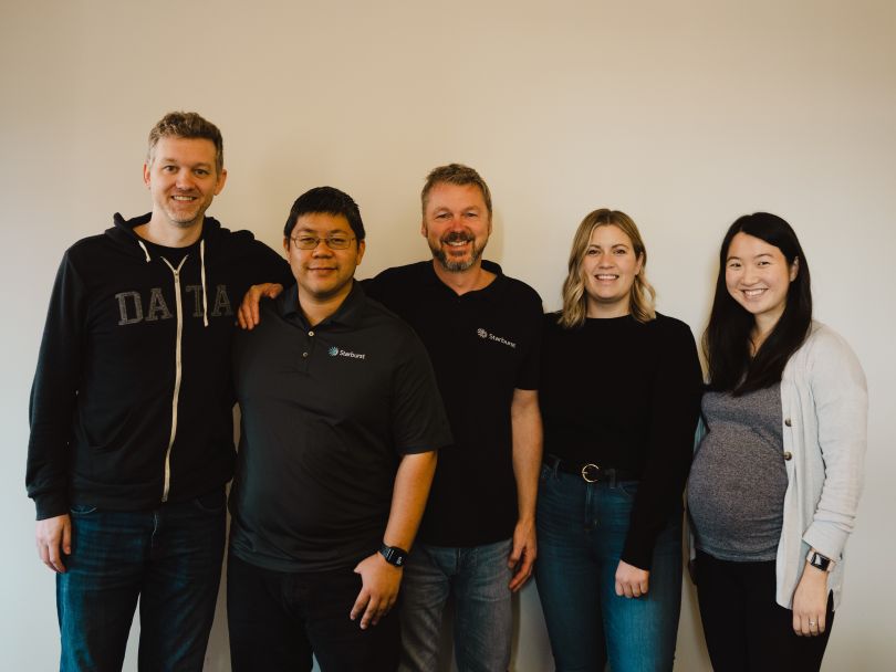 Starburst team members posing for team photo