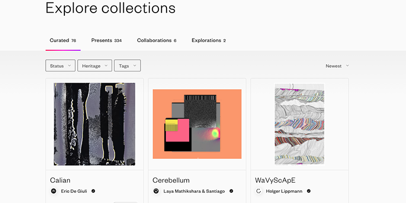 Art Blocks NFT Collection.