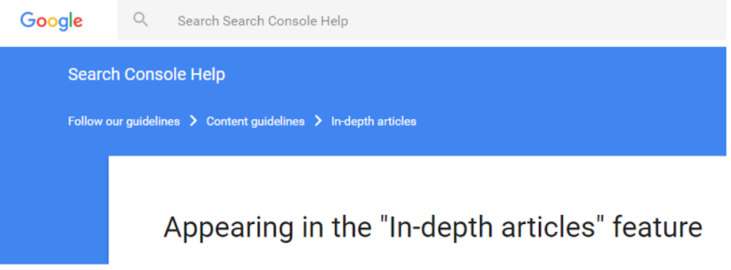 Google Support breadcrumbs
