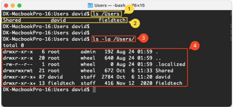 A screenshot of a CLI terminal