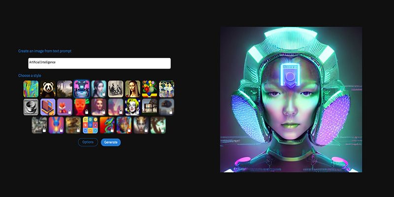 An image of "Artificial Intelligence" generated by the AI art generator, Deep AI. 
