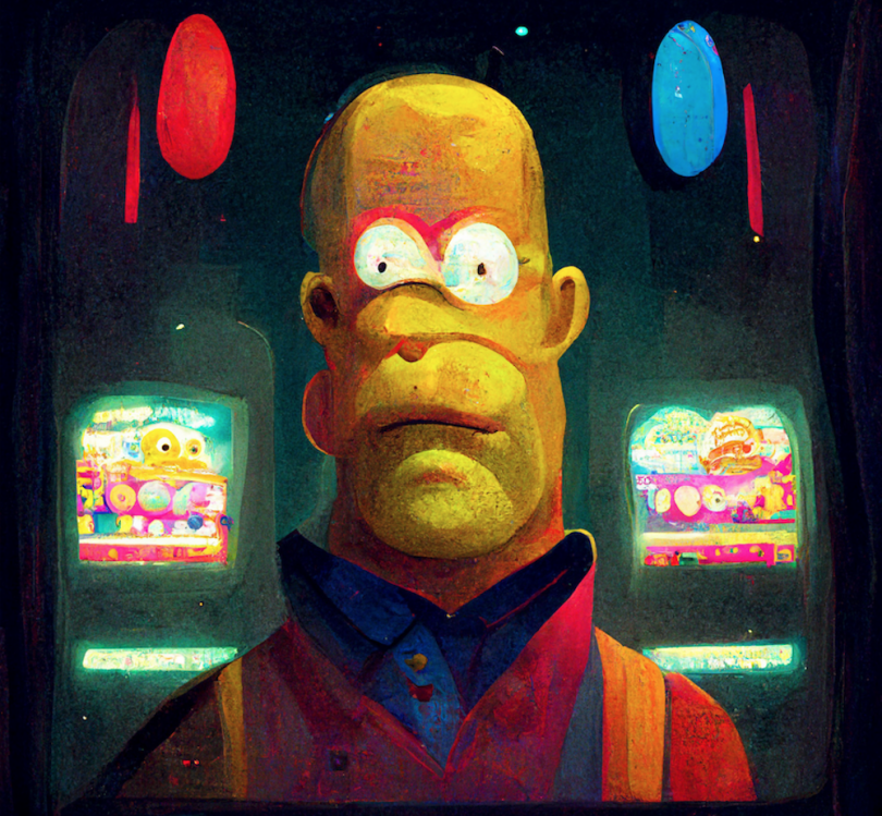 Midjourney Homer Simpson final result