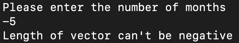 An error message
