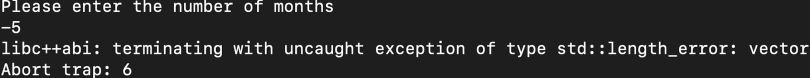 An error message