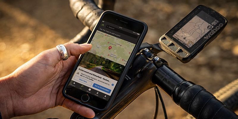 A screenshot of the Komoot GPS App.