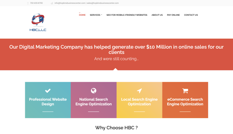 HBC Las Vegas SEO company