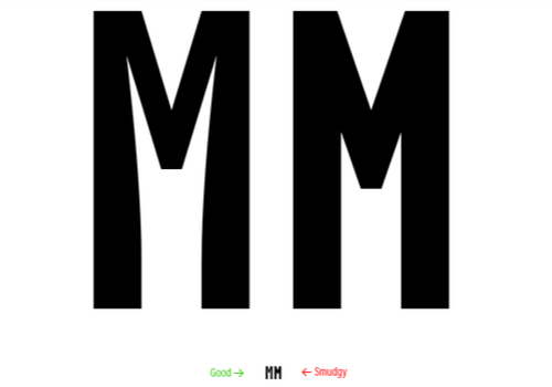 smudgy m letter