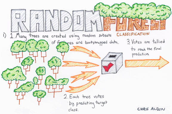 supervised machine learning classification random forrest
