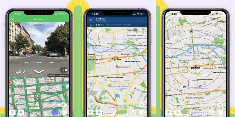 A screenshot of the OsmAnd GPS App.
