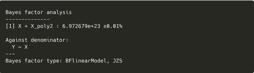 Bayes factor analysis in R