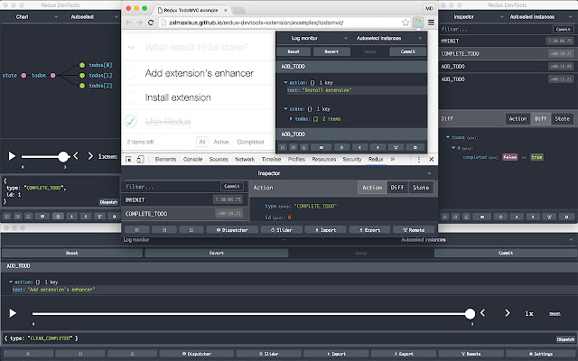 Redux Devtools screenshot