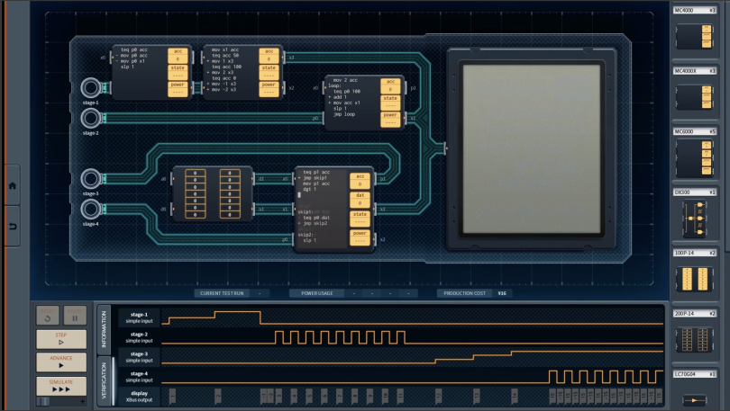 Screenshot of the Shenzhen I/O game.