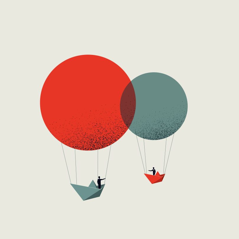  An artistic rendering of communication.
